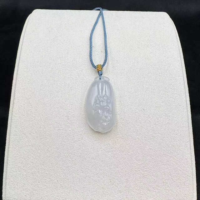 冰糯種青蛙綁繩吊墜M4