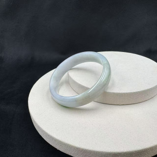 冰糯種一抹青平安鐲M4