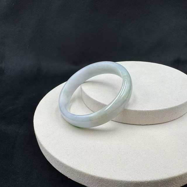 冰糯種一抹青平安鐲M4