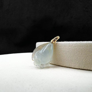 18K金真鑽冰種三腳蟾吊墜M2