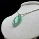 18K真鑽冰糯種綠壽桃墜飾M1