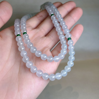 冰坡種翡翠珠串