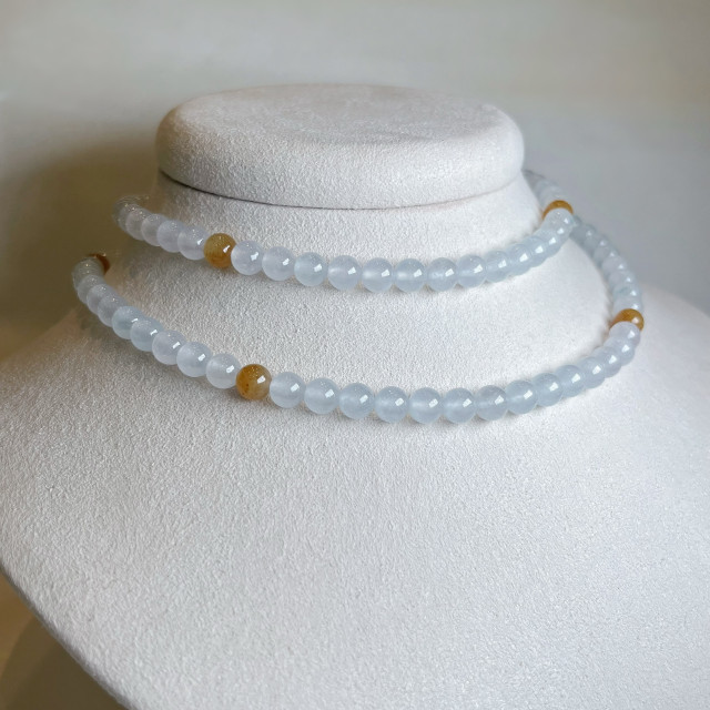 冰坡種翡翠珠串