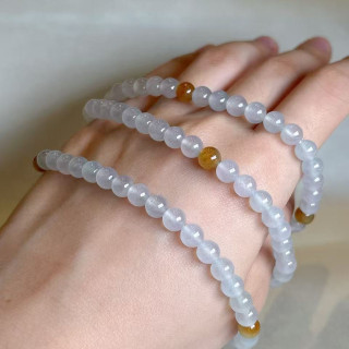 冰玻種翡翠珠串