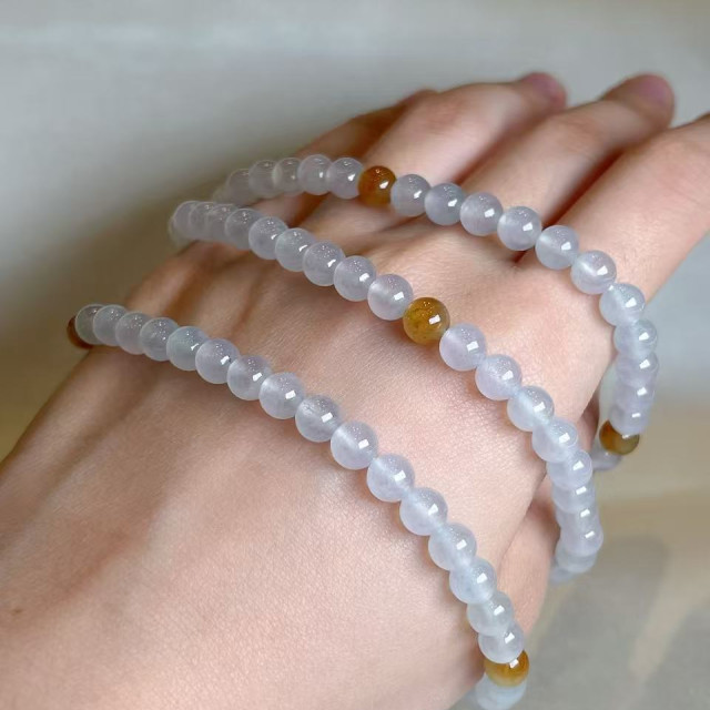 冰坡種翡翠珠串