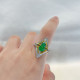 18K翡翠造型戒指