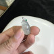 18K真鑽高冰種翡翠豆莢墜飾