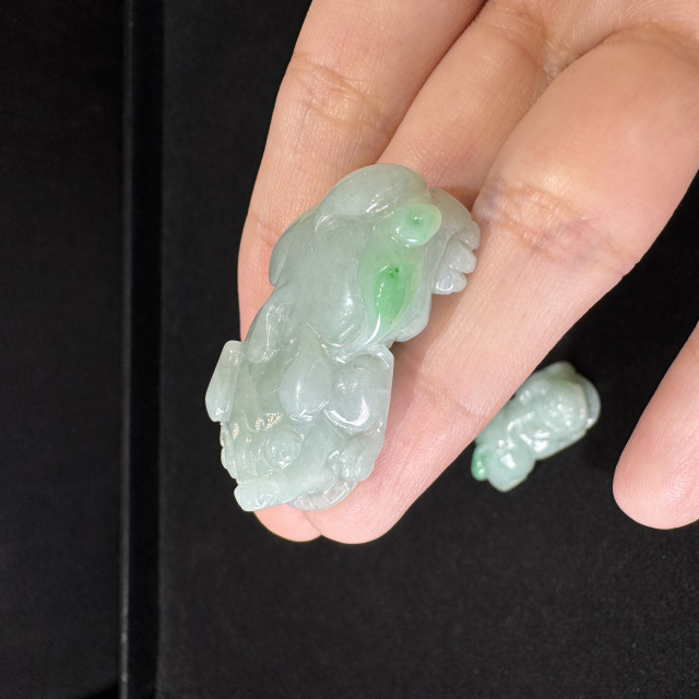 雙豼貅擺件