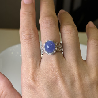 紫羅蘭蛋面戒指