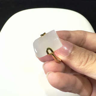 白翡冰糖造型戒