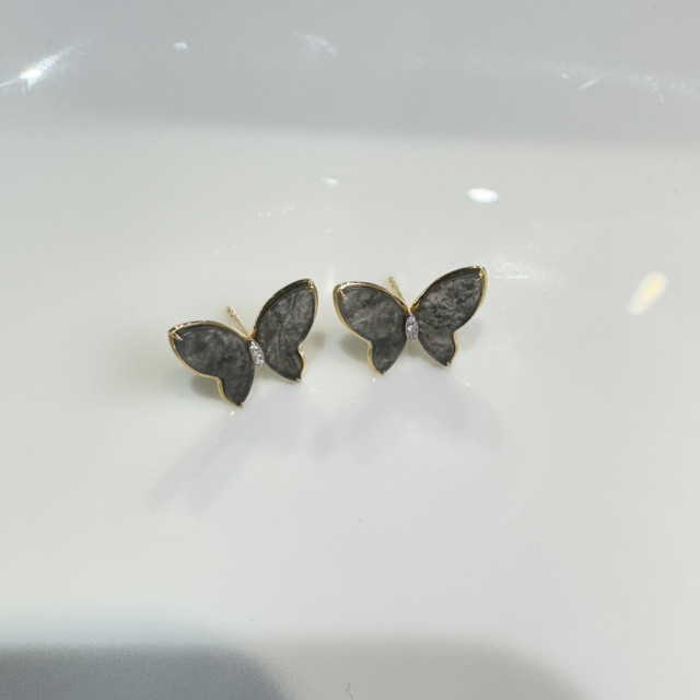 烏雞蝴蝶耳環