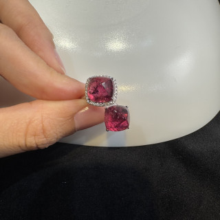 糖塔紅碧璽戒指