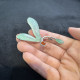 18K翡翠蜻蜓別針